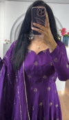 PC 482 Chinon Embrodery Sequence Work Gown With Dupatta Wholesale Online